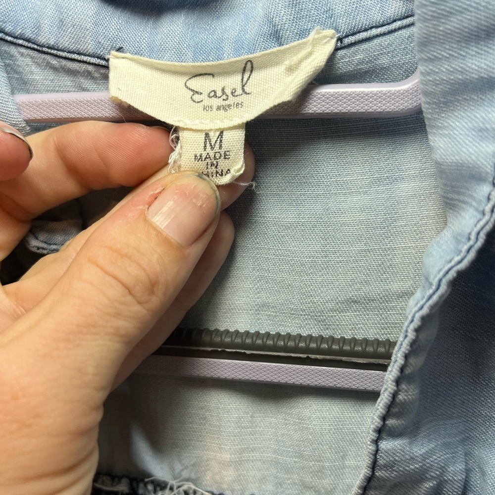 Casual Light Blue Button Down Shirt - Picture 6 of 7